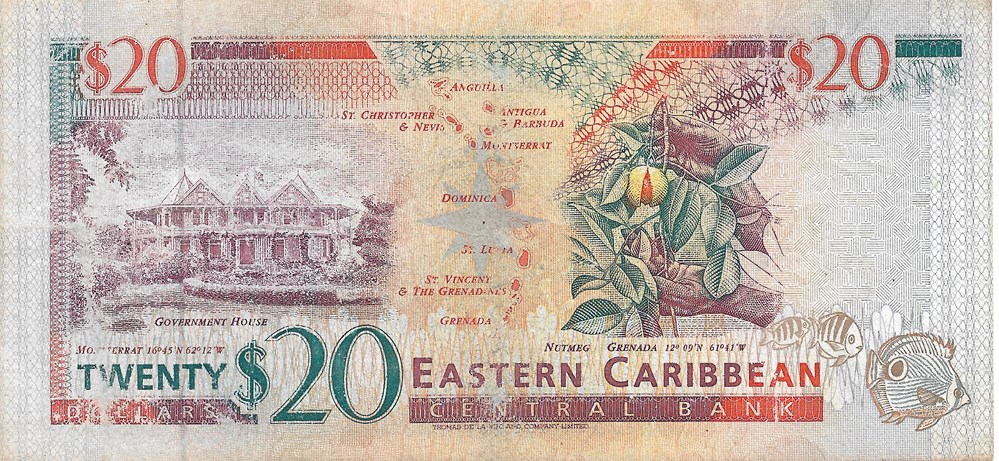 20 dollars billets amerique centrale et caraibes saint kitts nevis 20 dollars
