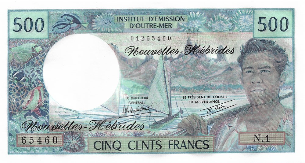 500 francs billets oceanie vanuatu 500 francs