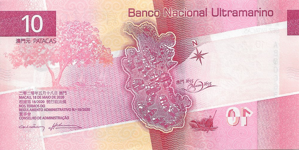 10 patacas billets asie macao 10 patacas