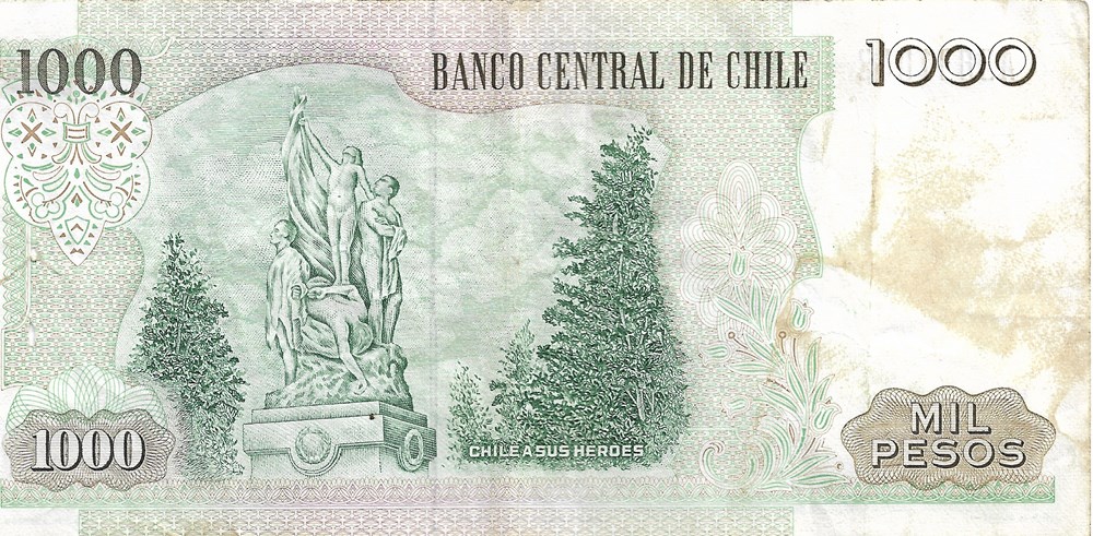 1.000 pesos billets amerique du sud chili 1 000 pesos