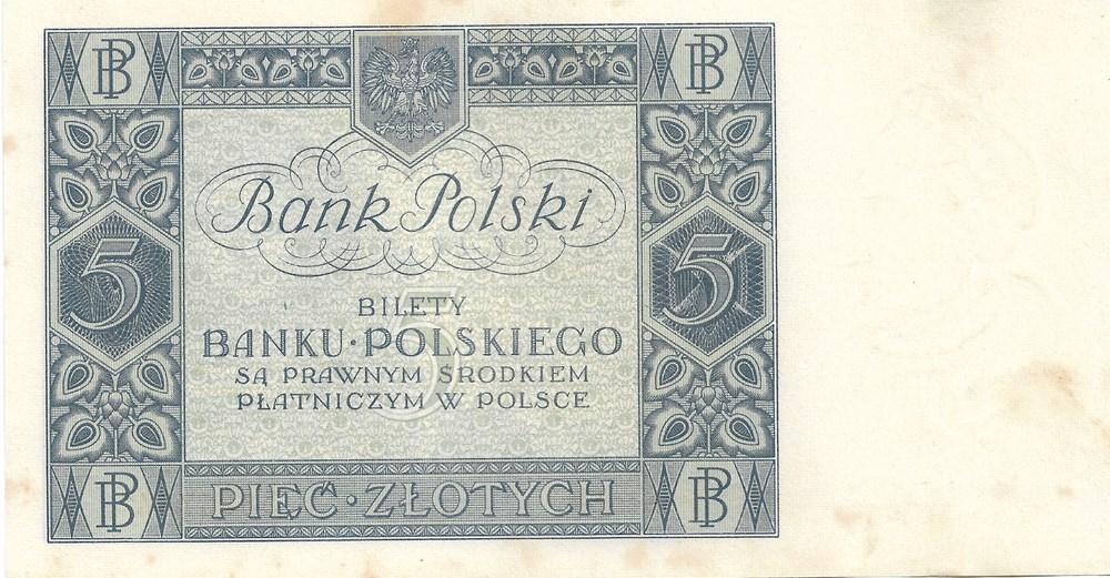 5 zloty billets europe pologne 5 zloty