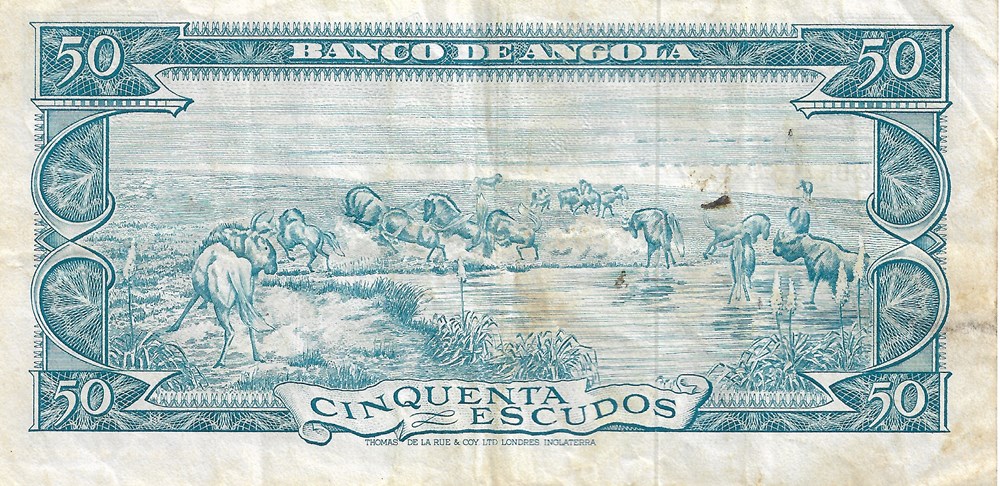 50 escudos billets afrique angola 50 escudos