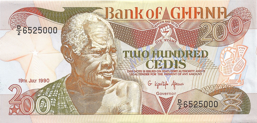 200 cedis billets afrique ghana 200 cedis