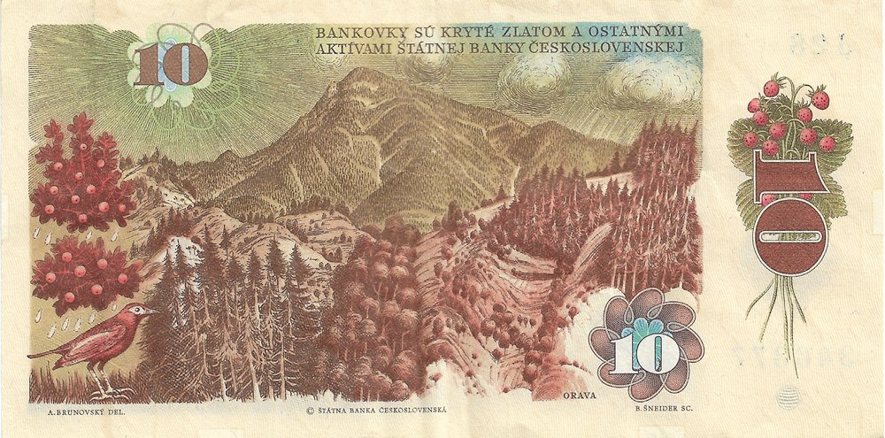 5 couronnes tchécoslovaques billets europe tchecolovaquie 5 couronnes tchecoslovaques