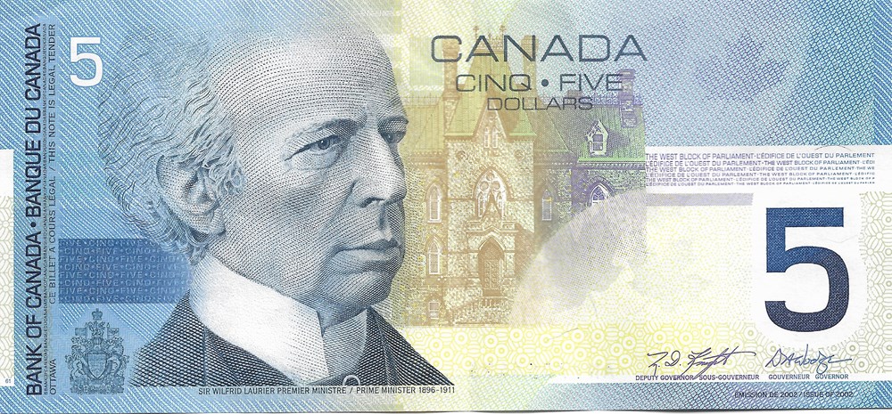5 dollars billets amerique du nord canada 5 dollars