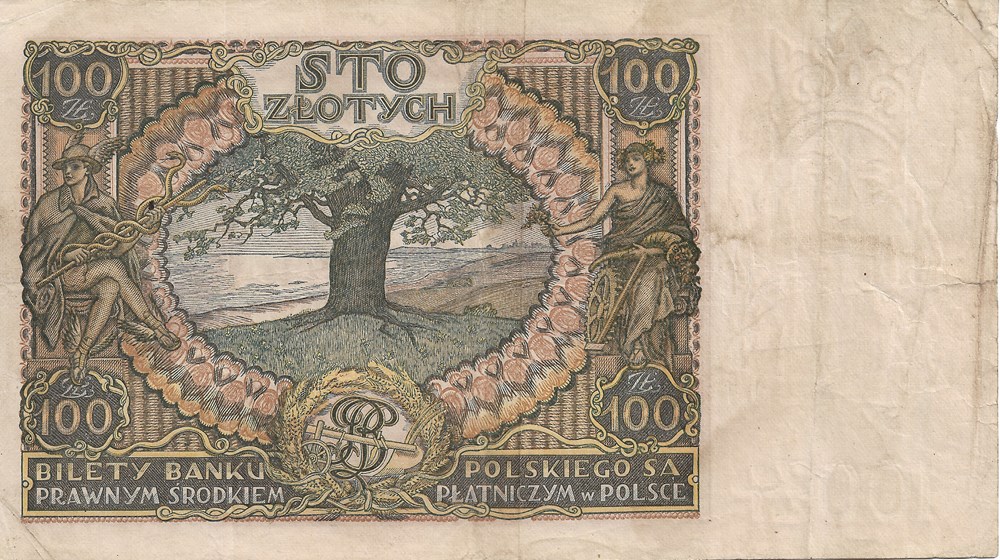 100 zloty billets europe pologne 100 zloty