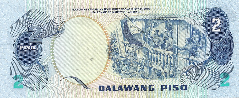 2 pesos billets asie philippines 2 pesos