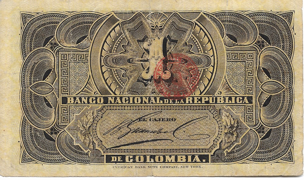 1 peso billets amerique du sud colombie 1 peso