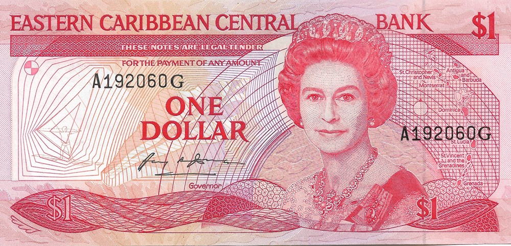 1 dollar billets amerique centrale et caraibes grenade 1 dollar