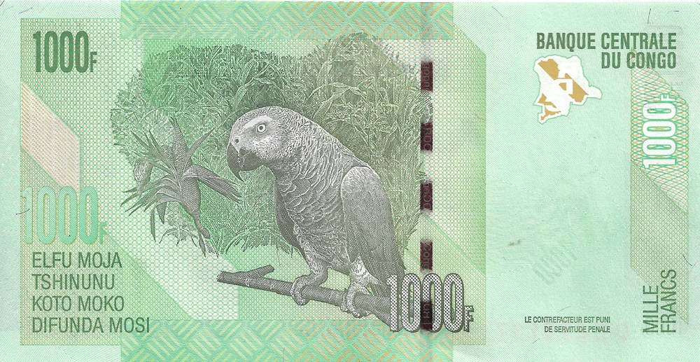 billets afrique republique democratique du congo 1 000 francs