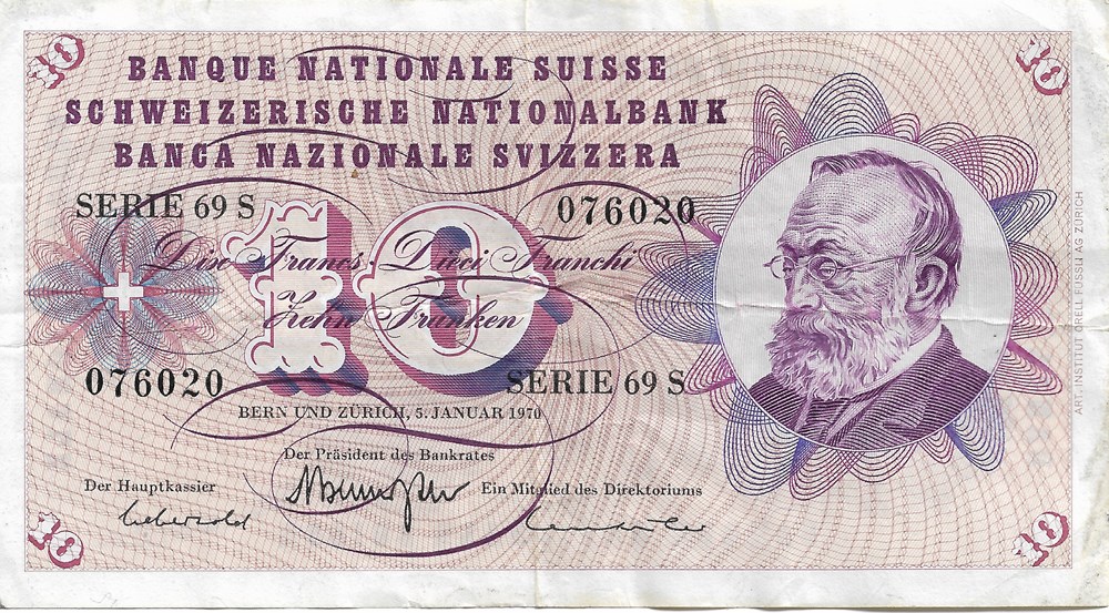 10 francs billets europe suisse 10 francs