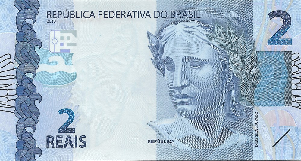 2 reals billets amerique du sud bresil 2 reals