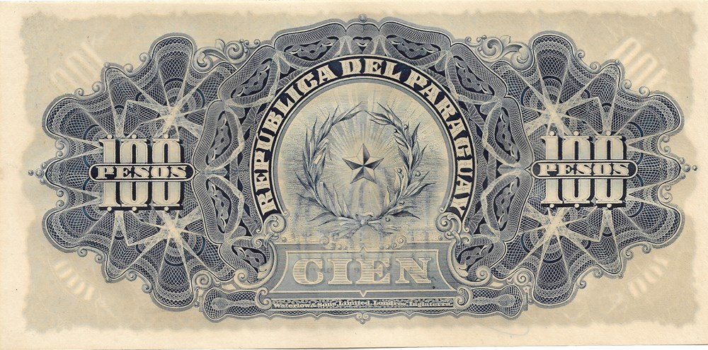 100 pesos billets amerique du sud paraguay 100 pesos