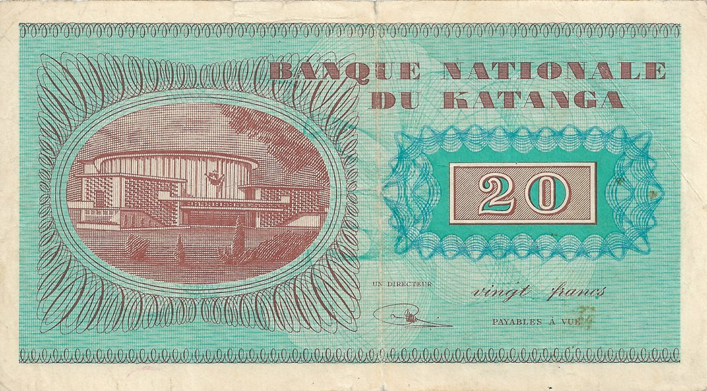 20 francs billets afrique republique democratique du congo 20 francs