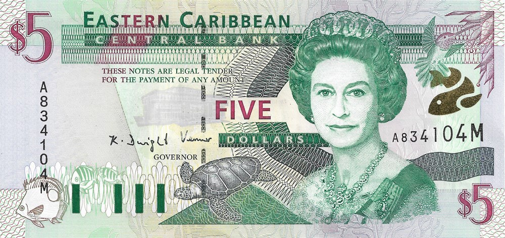 5 dollars billets amerique centrale et caraibes montserrat 5 dollars