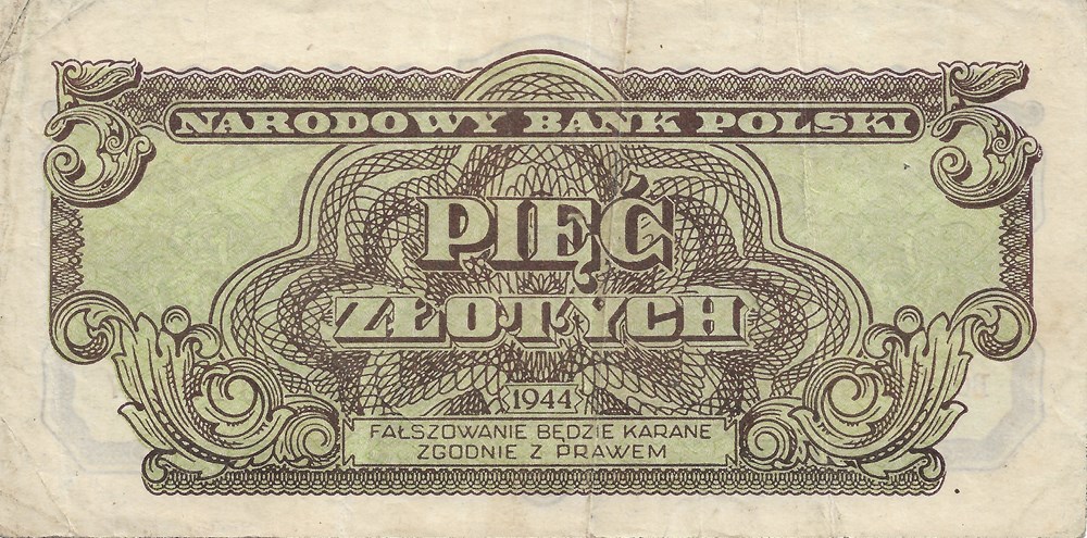 5 zloty billets europe pologne 5 zloty