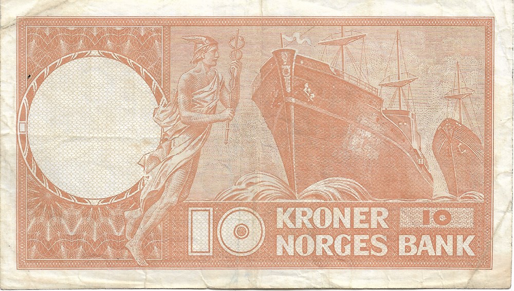 10 couronnes billets europe norvege 10 couronnes