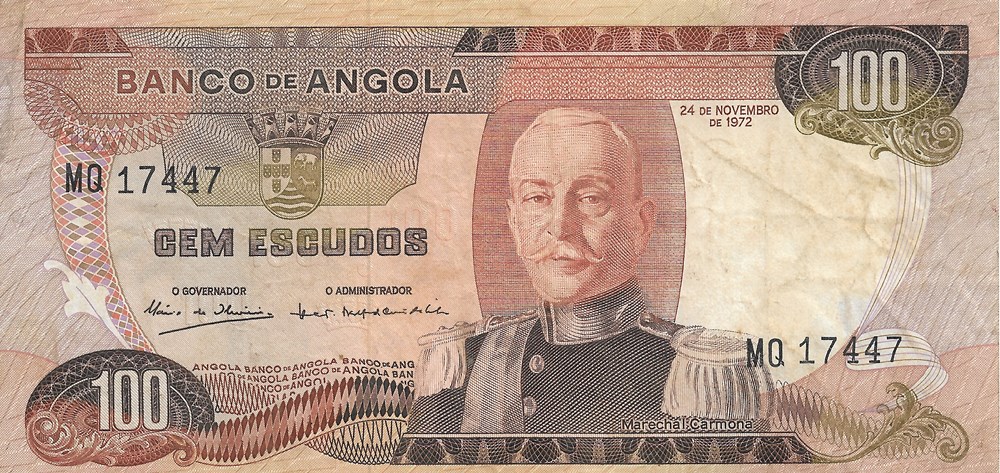 100 escudos billets afrique angola 100 escudos