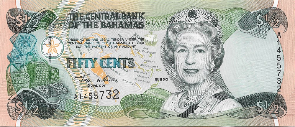 50 cents billets amerique centrale et caraibes bahamas 50 cents