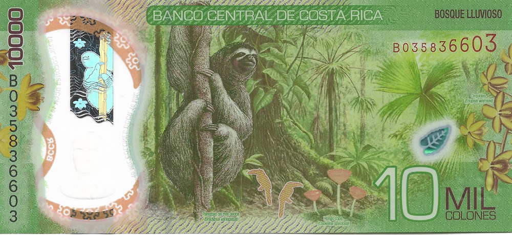 10.000 colon billets amerique centrale et caraibes costa rica 10 000 colon