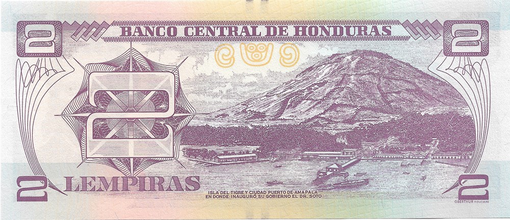2 lempiras billets amerique centrale et caraibes honduras 2 lempiras
