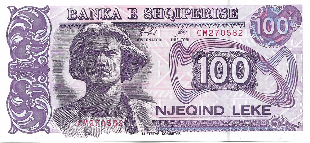 100 lek billets europe albanie 100 lek