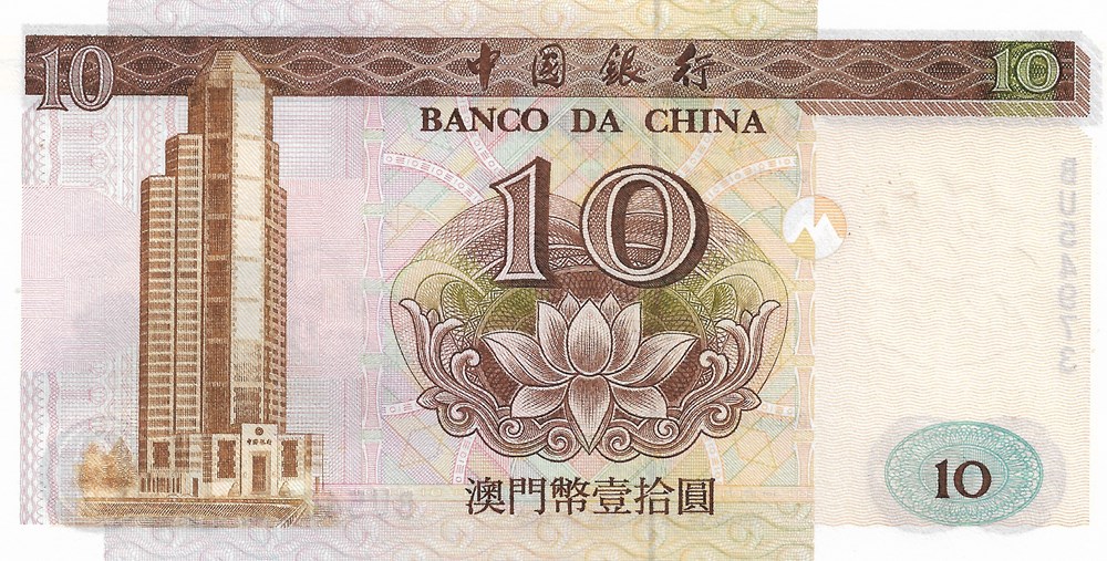 billets asie macao 10 patacas