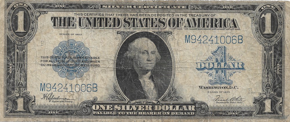 1 dollar en argent billets amerique du nord etats unis 1 dollar en argent