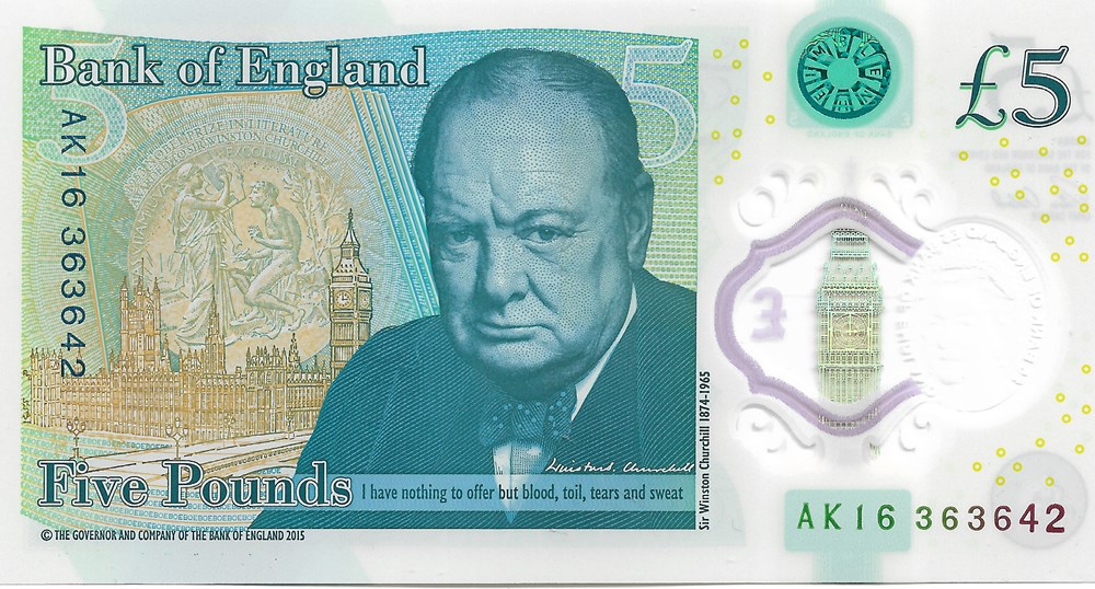 5 livres billets europe royaume uni 5 livres