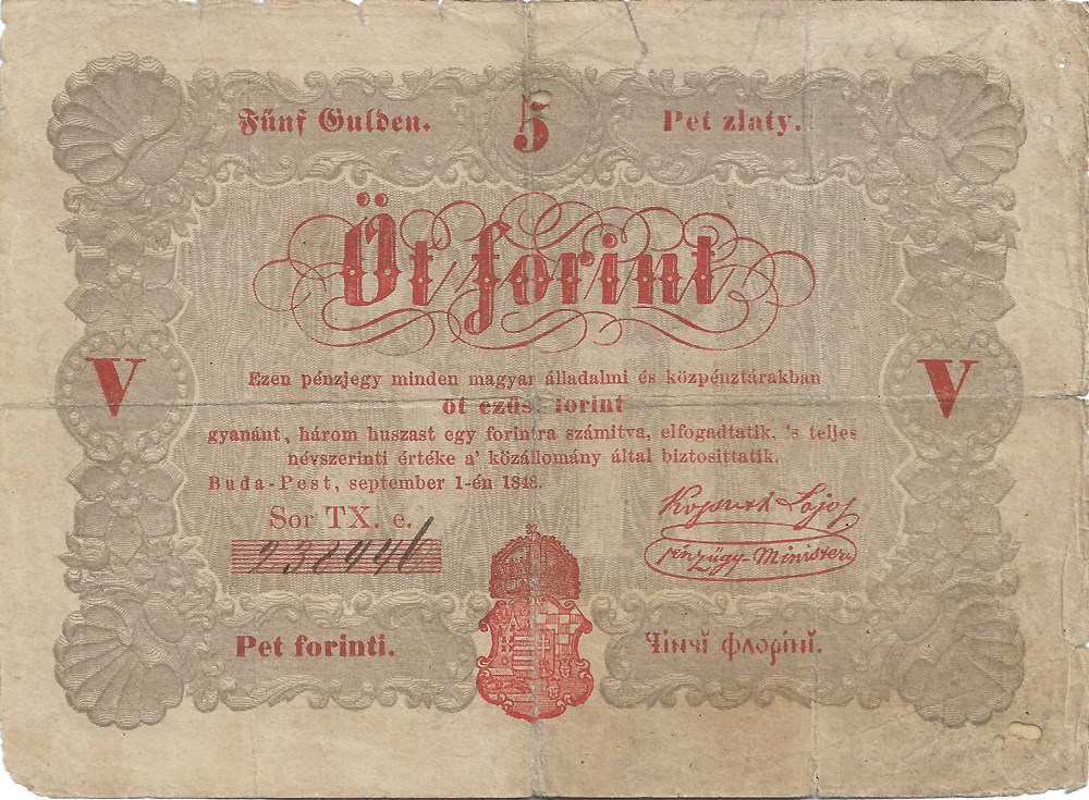 5 forint billets europe hongrie 5 forint