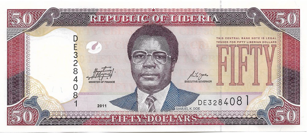 50 dollars billets afrique liberia 50 dollars