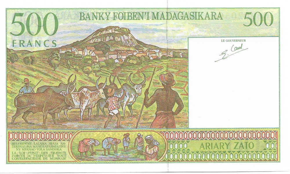 500 francs billets afrique madagascar 500 francs