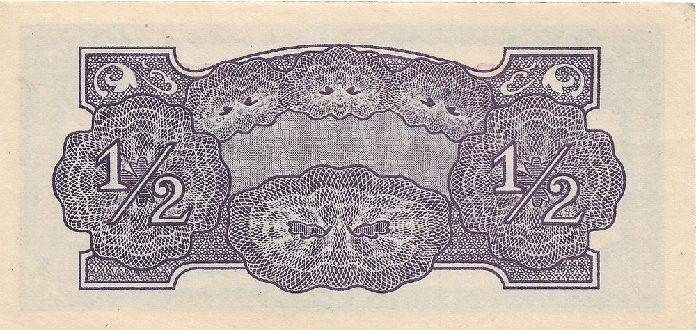 ½ shilling billets oceanie shilling