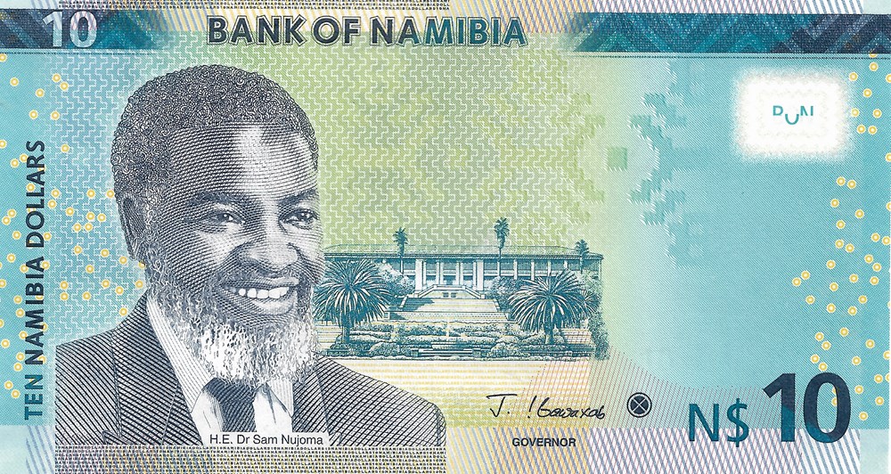 10 dollars de Namibie billets afrique 10 dollars de namibie