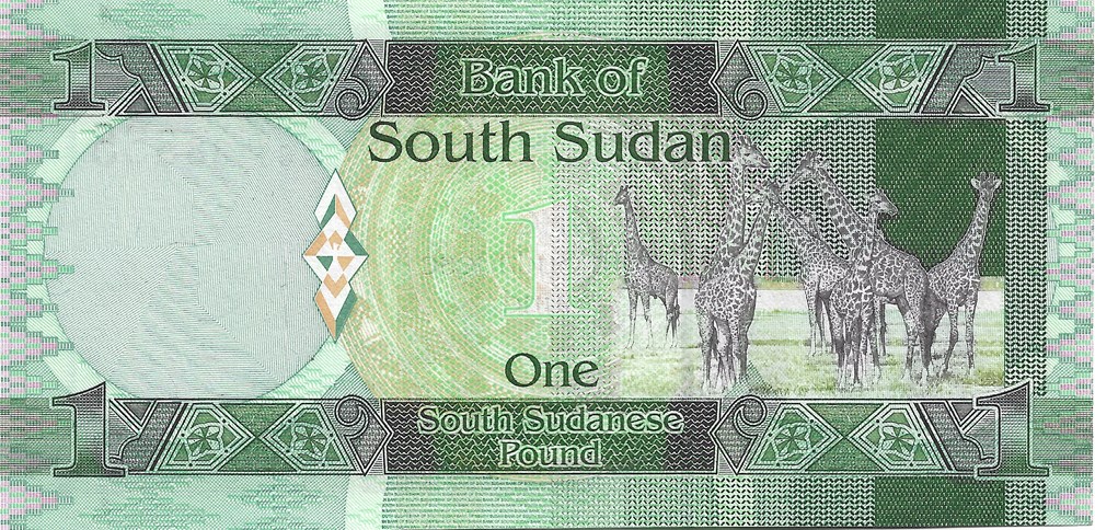 1 livre sud-soudanaise billets afrique du 1 livre sud soudanaise