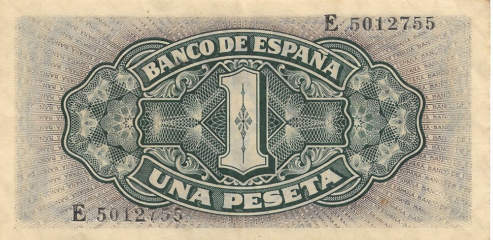 1 peseta billets europe espagne 1 peseta