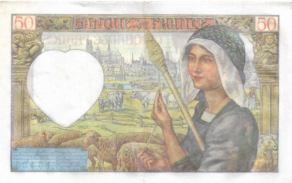 billets europe france 50 francs