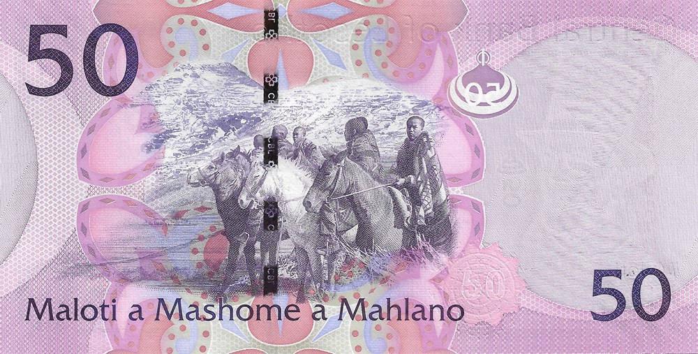 billets afrique lesotho 50 maloti