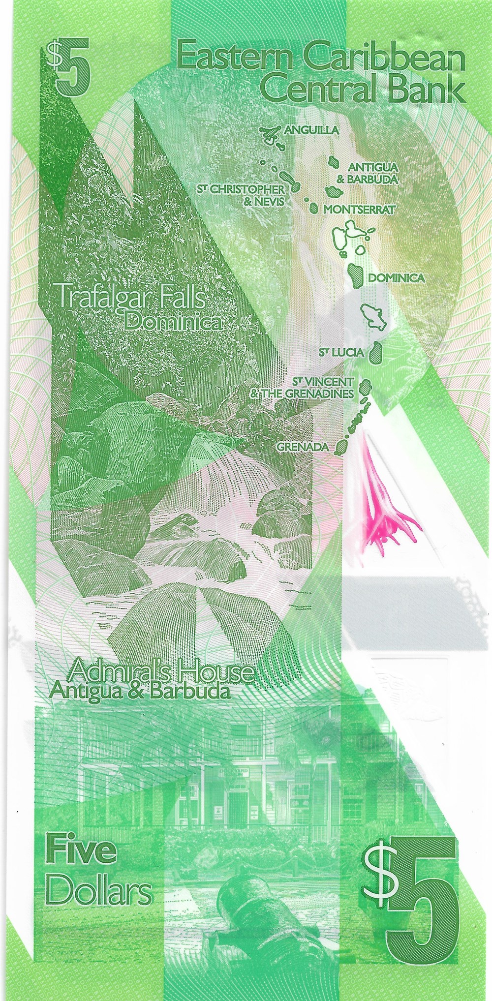 5 dollars billets amerique centrale et caraibes caraibe orientale 5 dollars