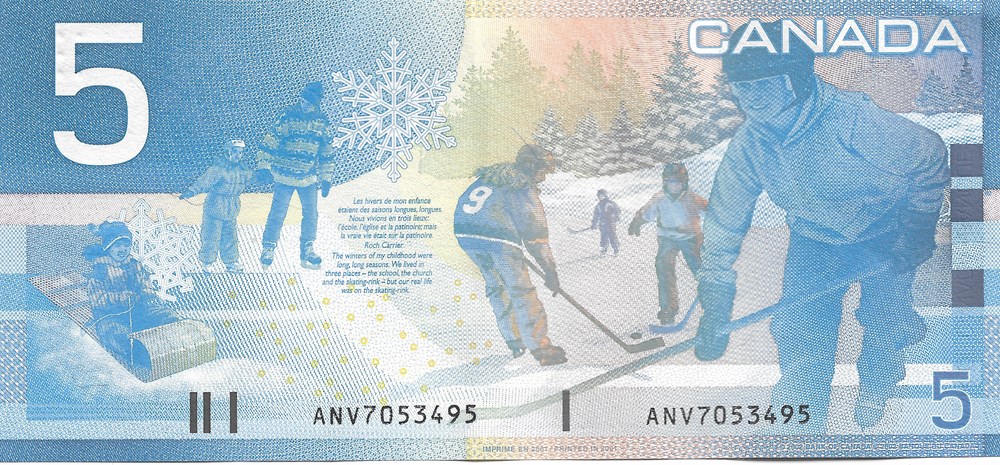 5 dollars billets amerique du nord canada 5 dollars