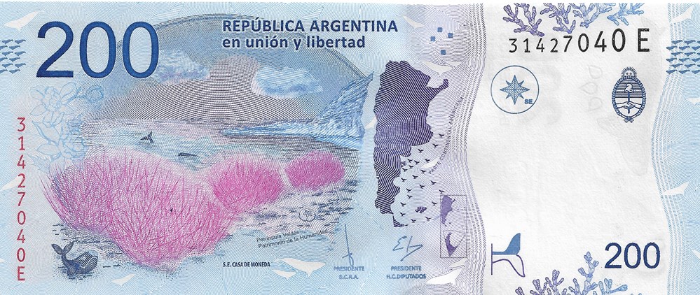 200 pesos billets amerique du sud argentine 200 pesos