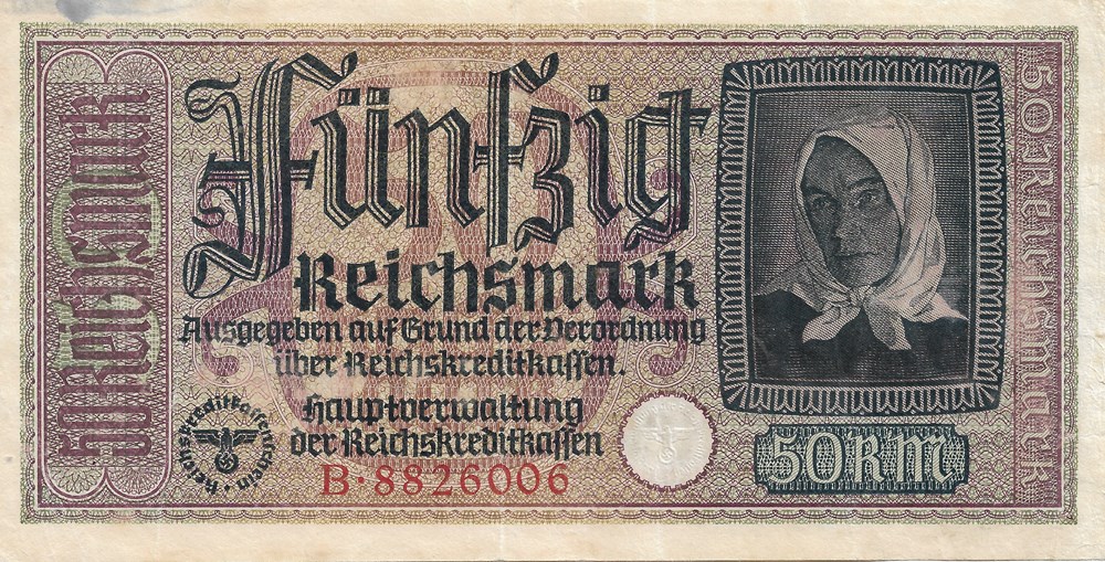 50 reichsmarks billets europe allemagne 50 reichsmarks