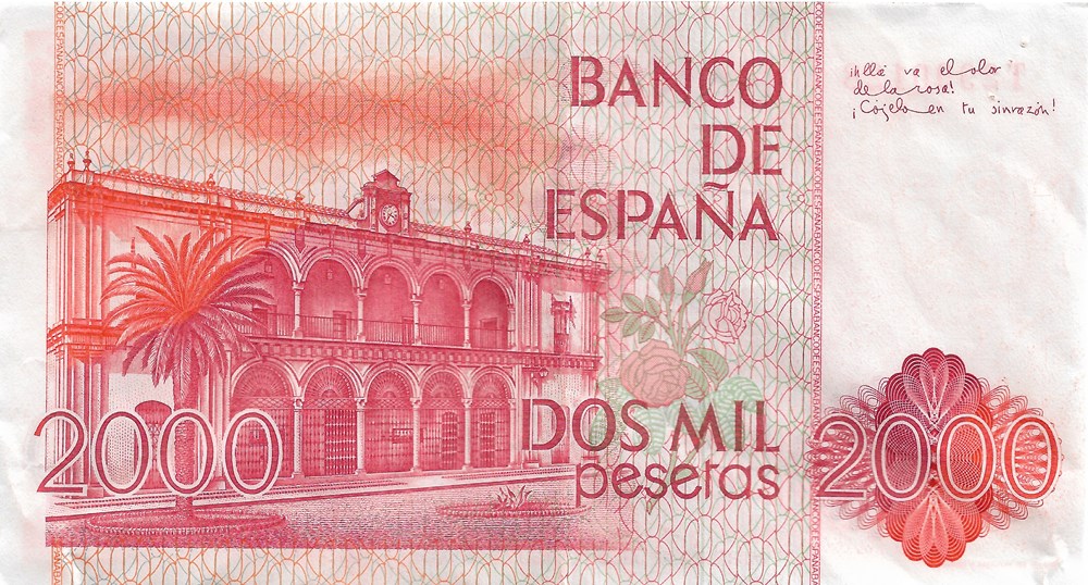 2.000 pesetas billets europe espagne 2 000 pesetas