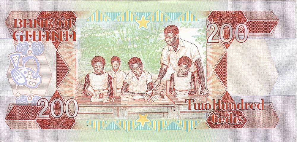 200 cedis billets afrique ghana 200 cedis