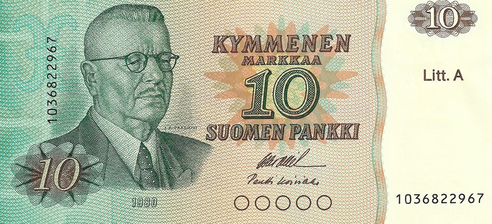 10 marks billets europe finlande 10 marks