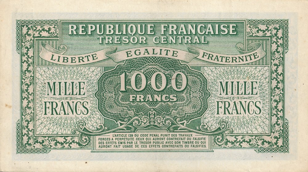 1.000 francs billets europe france 1 000 francs