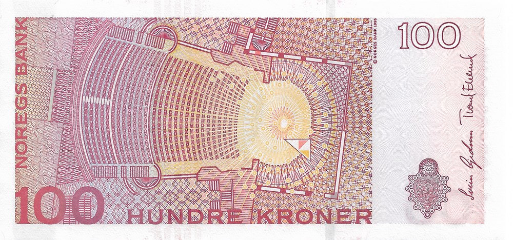 100 couronnes billets europe norvege 100 couronnes