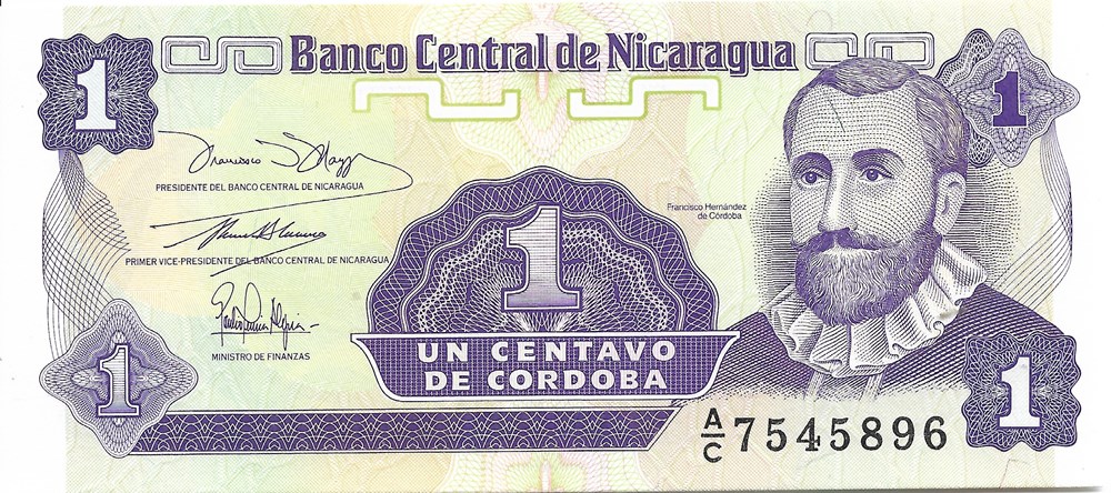 1 centavo de cordoba billets amerique centrale et caraibes nicaragua 1 centavo de cordoba