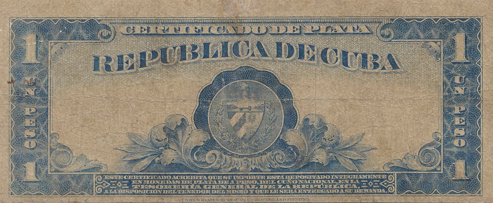 1 peso billets amerique centrale et caraibes cuba 1 peso