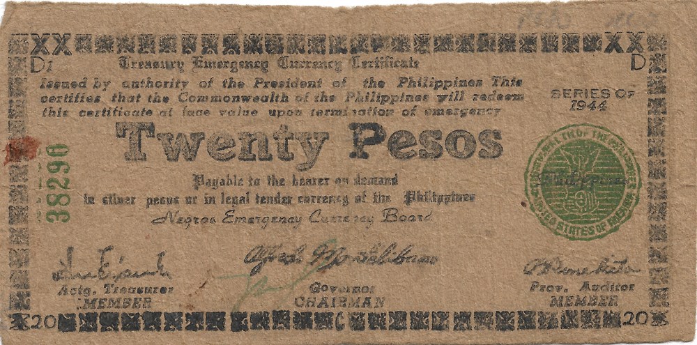 20 pesos philippins billets asie philippines 20 pesos philippins